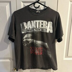 Pantera concert tee size large does have bleach stains
